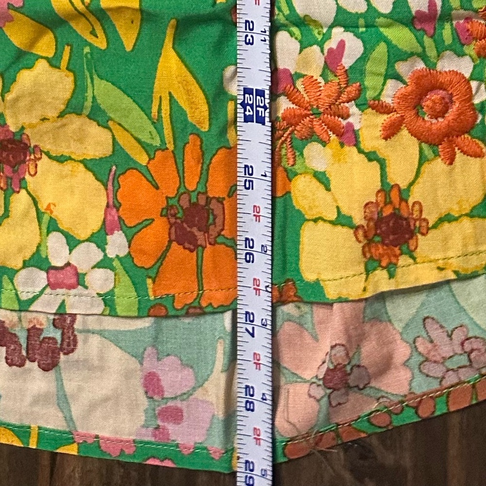Savanna Jane Boho Mod Floral Flutter Sleeve Top - Embroidered Details - 2X NWT - Picture 9 of 11